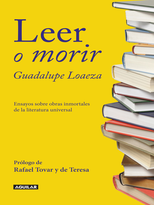 Detalles del título Leer o morir de Guadalupe Loaeza - Disponible